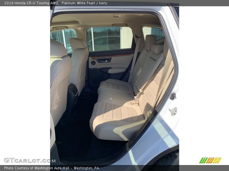 Platinum White Pearl / Ivory 2019 Honda CR-V Touring AWD