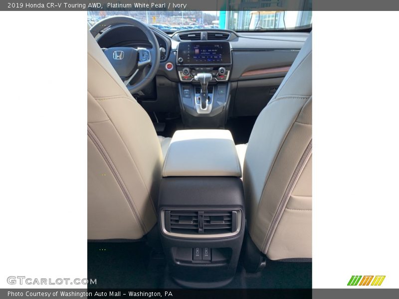 Platinum White Pearl / Ivory 2019 Honda CR-V Touring AWD