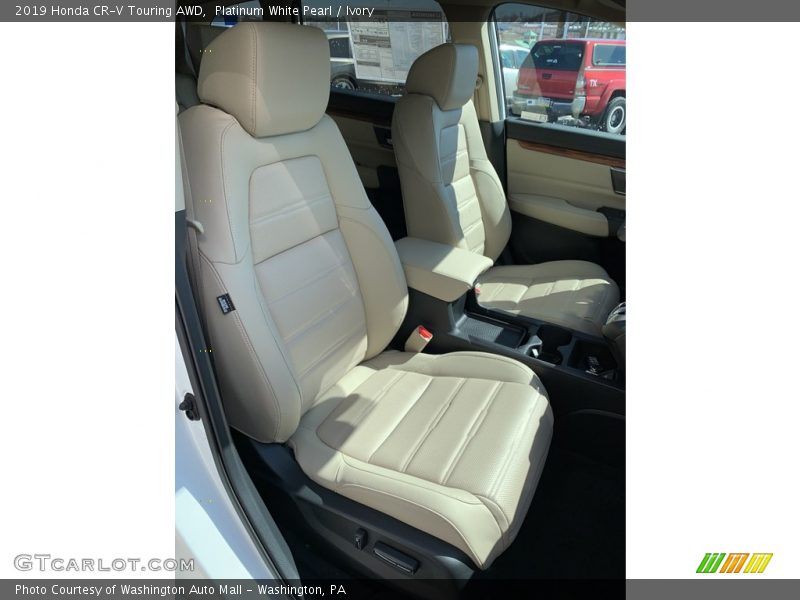 Platinum White Pearl / Ivory 2019 Honda CR-V Touring AWD