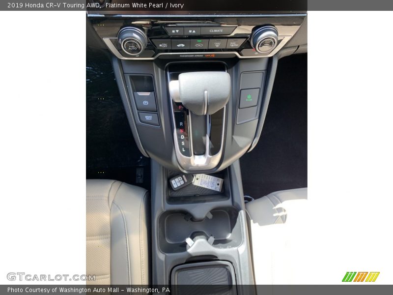 Platinum White Pearl / Ivory 2019 Honda CR-V Touring AWD