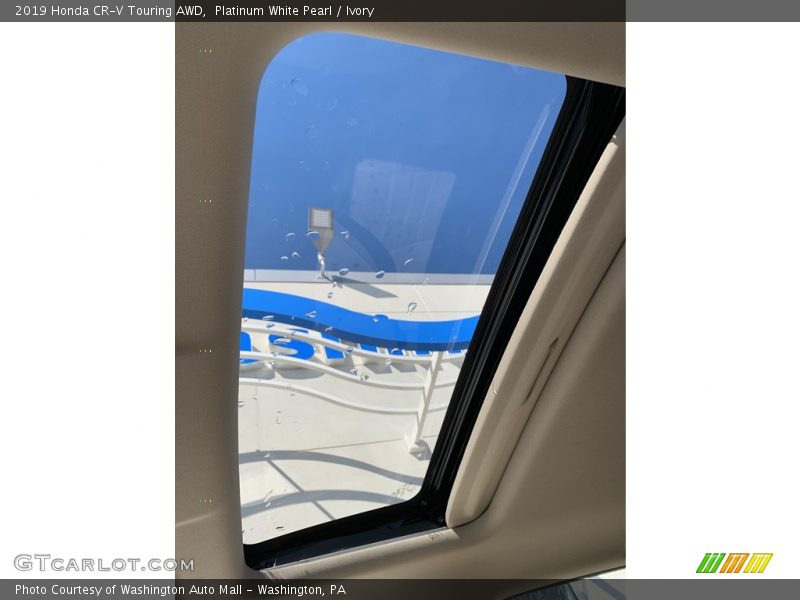 Platinum White Pearl / Ivory 2019 Honda CR-V Touring AWD