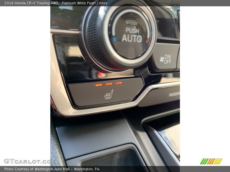 Platinum White Pearl / Ivory 2019 Honda CR-V Touring AWD