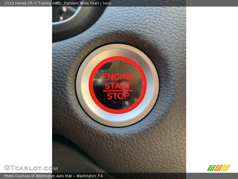 Platinum White Pearl / Ivory 2019 Honda CR-V Touring AWD