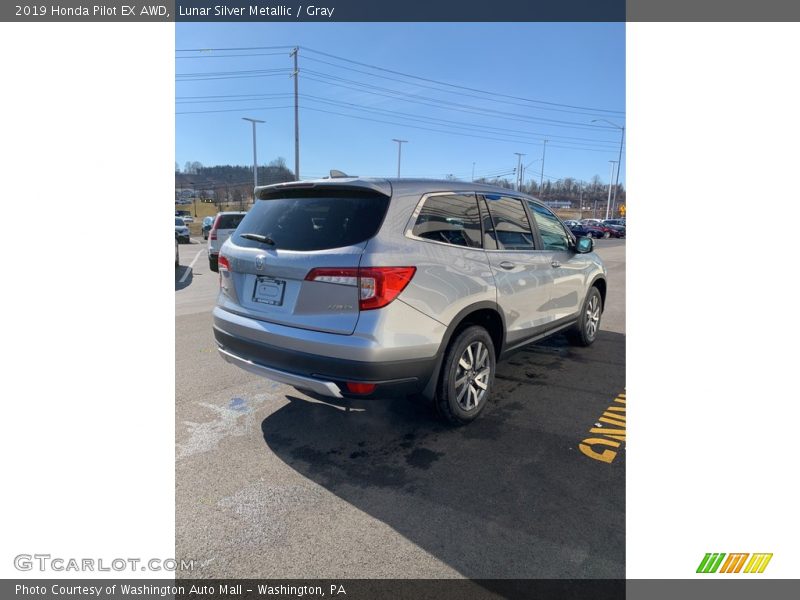 Lunar Silver Metallic / Gray 2019 Honda Pilot EX AWD