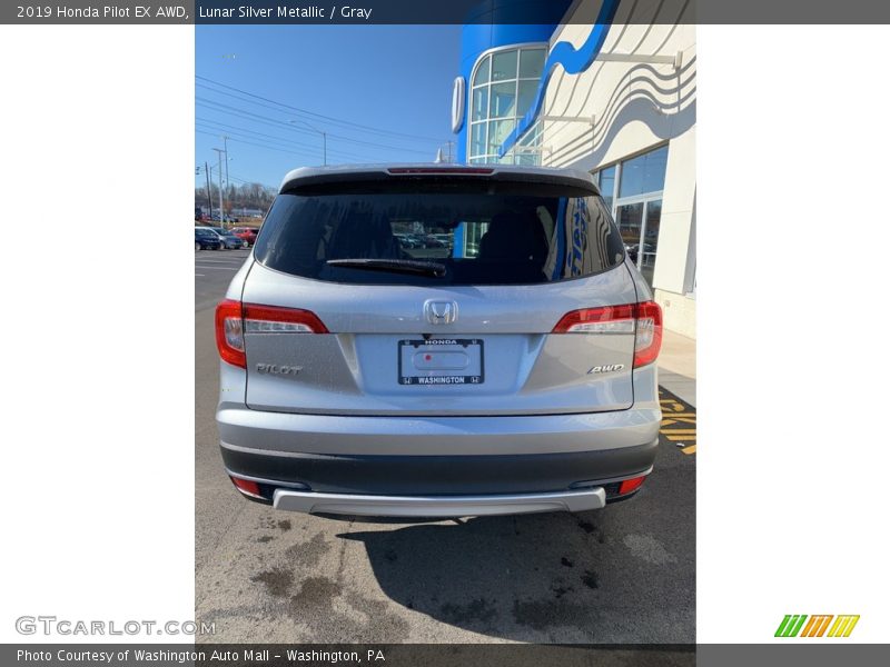 Lunar Silver Metallic / Gray 2019 Honda Pilot EX AWD