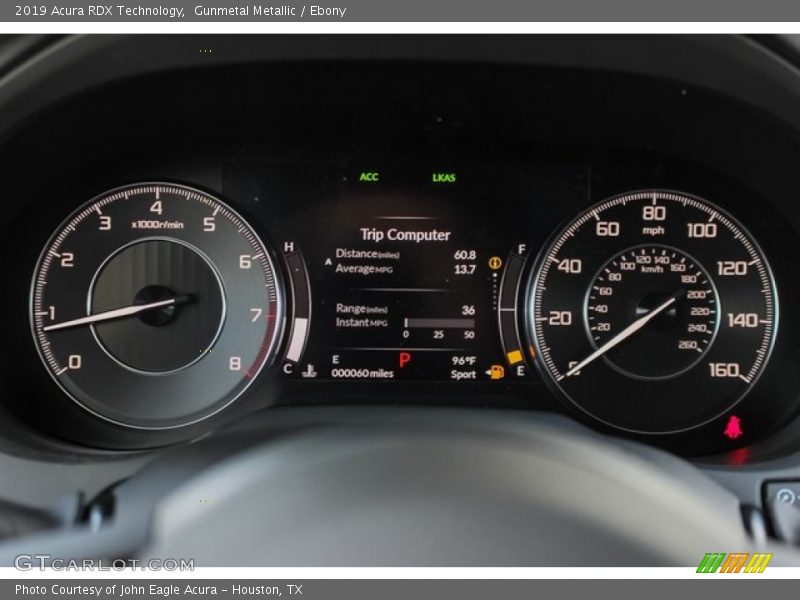 Gunmetal Metallic / Ebony 2019 Acura RDX Technology