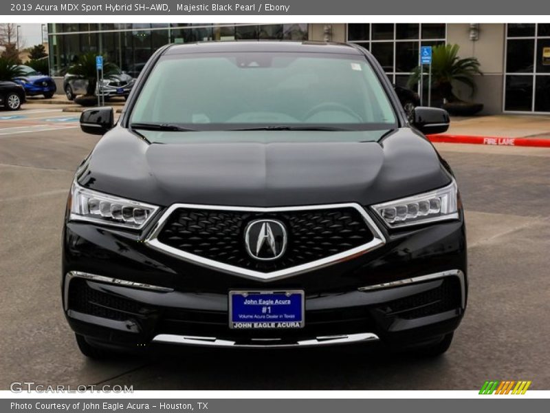 Majestic Black Pearl / Ebony 2019 Acura MDX Sport Hybrid SH-AWD