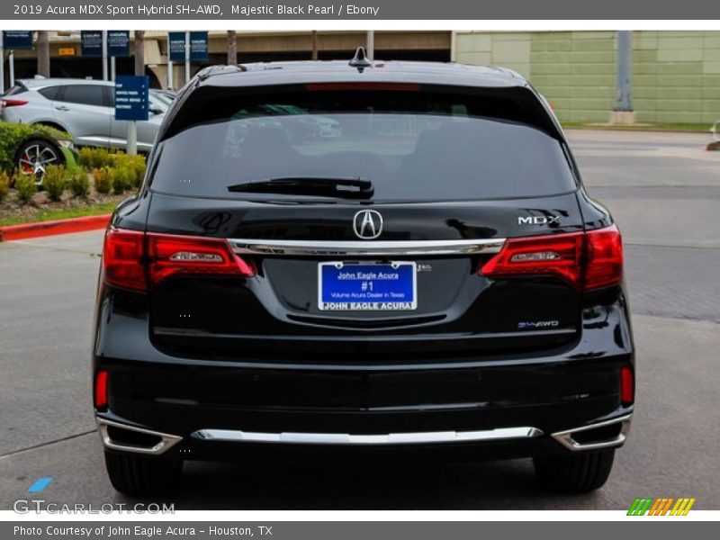 Majestic Black Pearl / Ebony 2019 Acura MDX Sport Hybrid SH-AWD