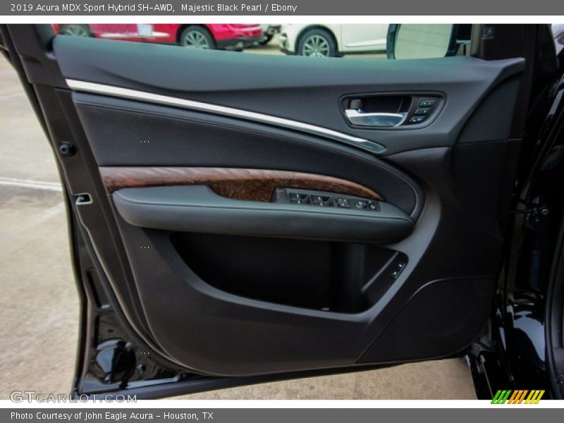 Majestic Black Pearl / Ebony 2019 Acura MDX Sport Hybrid SH-AWD