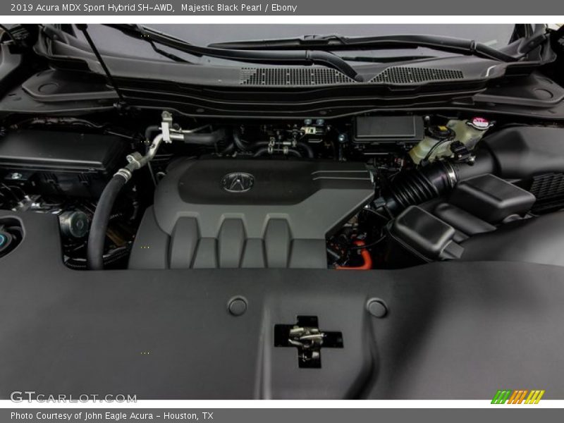Majestic Black Pearl / Ebony 2019 Acura MDX Sport Hybrid SH-AWD