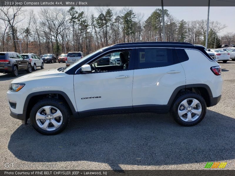 White / Black 2019 Jeep Compass Latitude 4x4