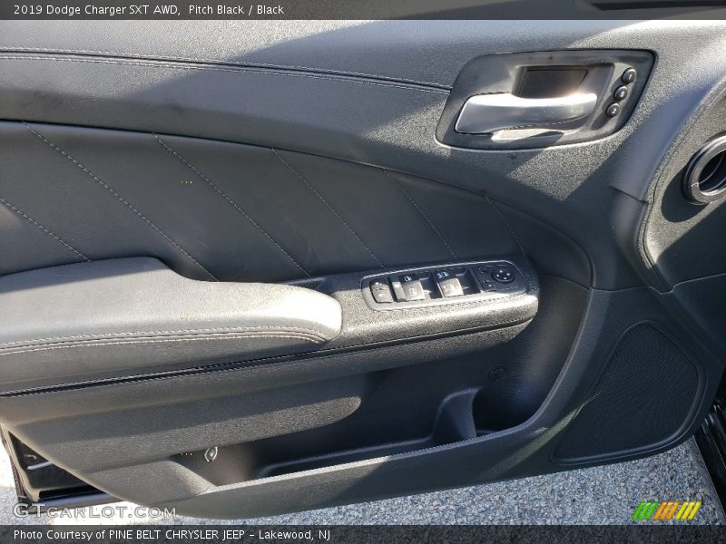 Pitch Black / Black 2019 Dodge Charger SXT AWD