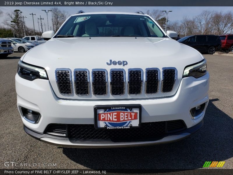Bright White / Black/Ski Grey 2019 Jeep Cherokee Limited 4x4