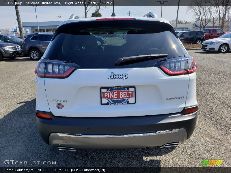 Bright White / Black/Ski Grey 2019 Jeep Cherokee Limited 4x4