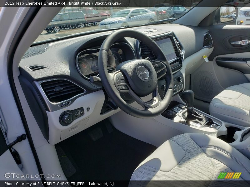 Bright White / Black/Ski Grey 2019 Jeep Cherokee Limited 4x4
