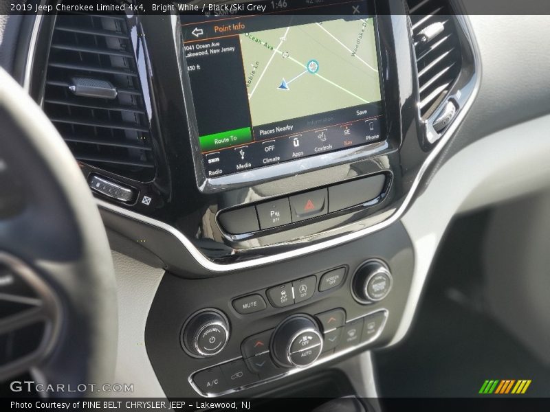 Bright White / Black/Ski Grey 2019 Jeep Cherokee Limited 4x4