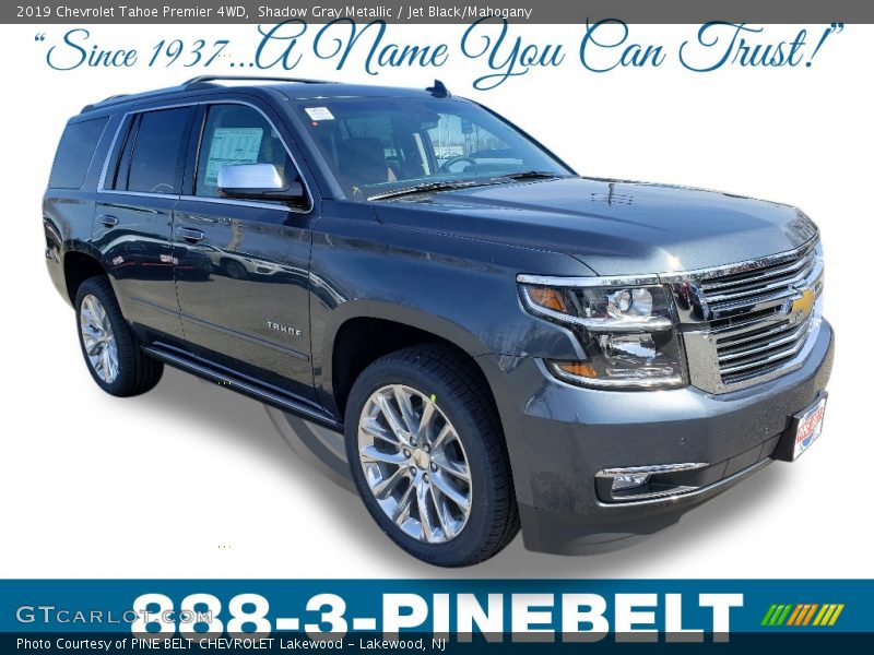 Shadow Gray Metallic / Jet Black/Mahogany 2019 Chevrolet Tahoe Premier 4WD
