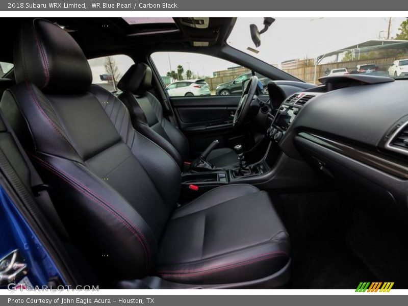 Front Seat of 2018 WRX Limited