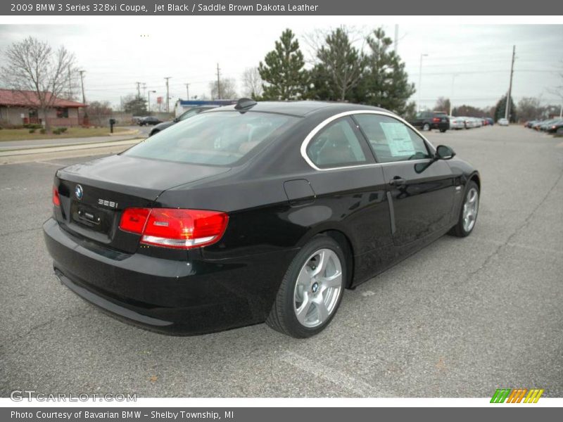 Jet Black / Saddle Brown Dakota Leather 2009 BMW 3 Series 328xi Coupe
