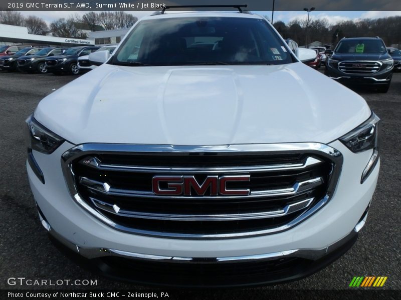 Summit White / Jet Black 2019 GMC Terrain SLT AWD