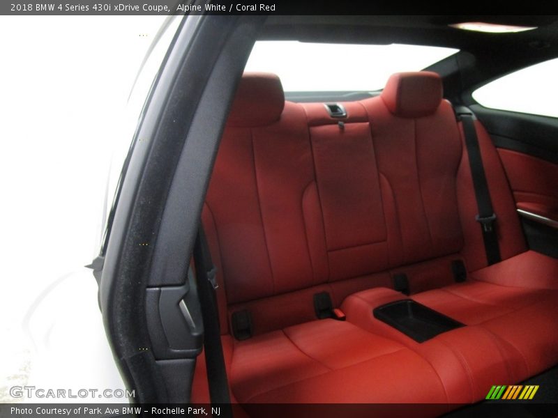 Alpine White / Coral Red 2018 BMW 4 Series 430i xDrive Coupe
