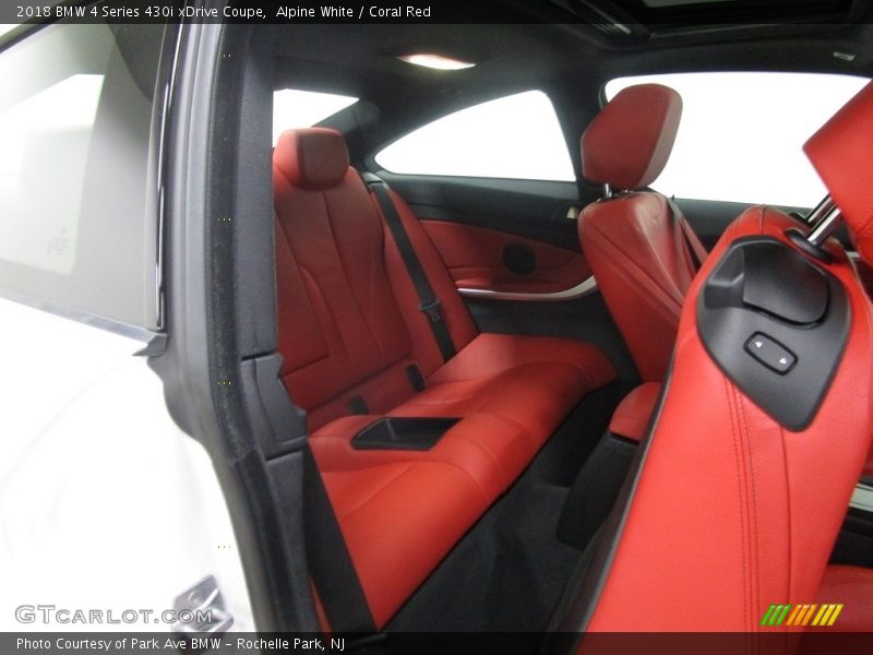 Alpine White / Coral Red 2018 BMW 4 Series 430i xDrive Coupe