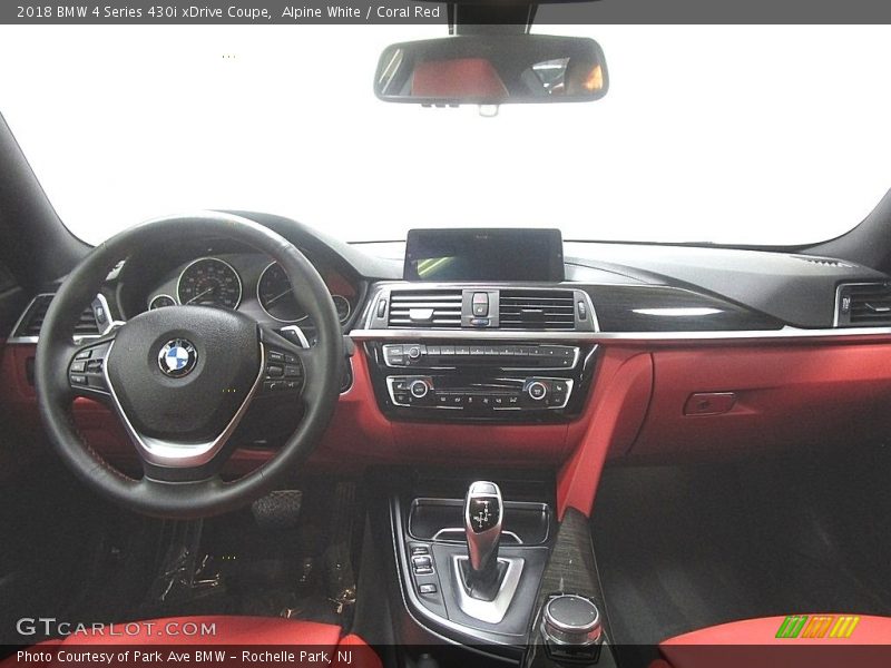 Alpine White / Coral Red 2018 BMW 4 Series 430i xDrive Coupe