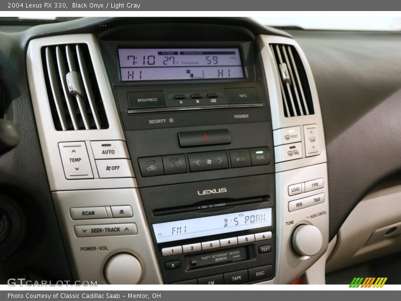 Black Onyx / Light Gray 2004 Lexus RX 330