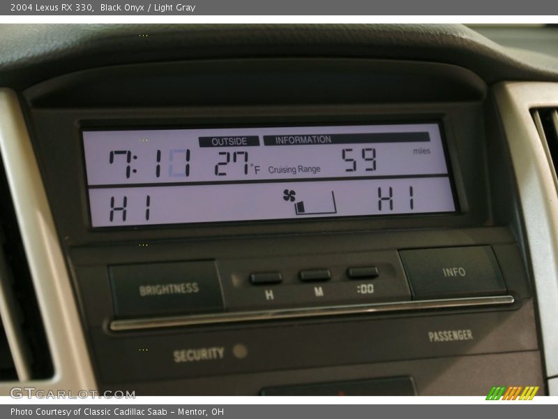 Black Onyx / Light Gray 2004 Lexus RX 330