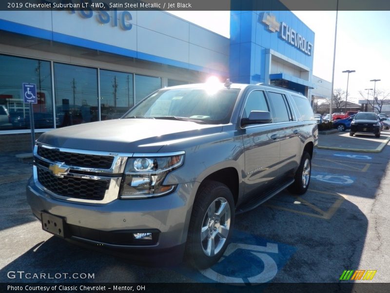 Satin Steel Metallic / Jet Black 2019 Chevrolet Suburban LT 4WD