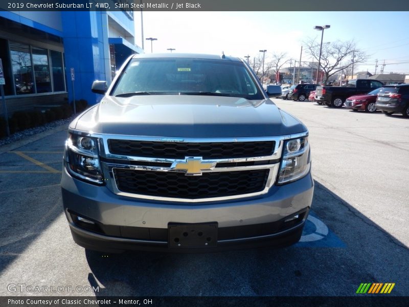 Satin Steel Metallic / Jet Black 2019 Chevrolet Suburban LT 4WD