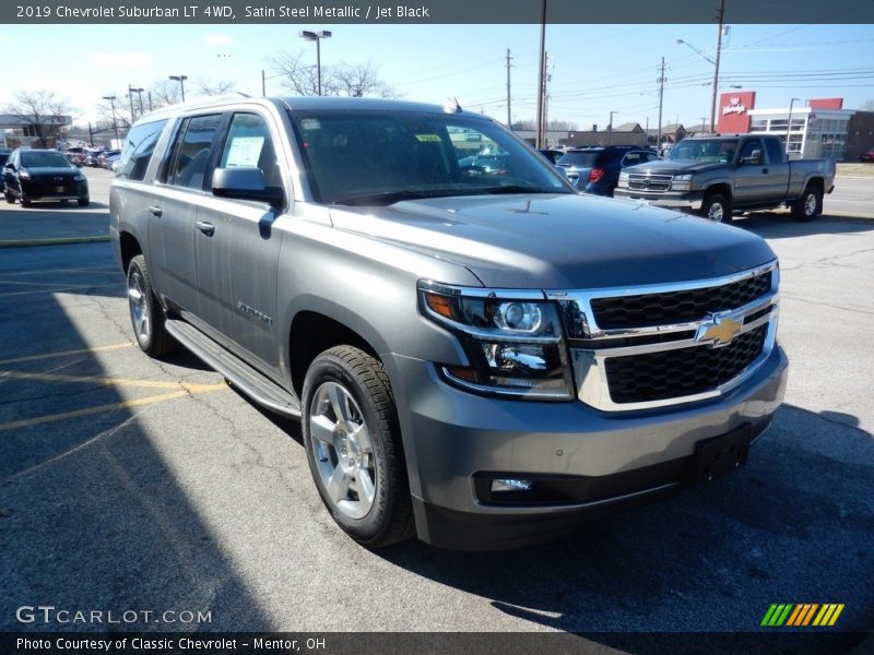 Satin Steel Metallic / Jet Black 2019 Chevrolet Suburban LT 4WD