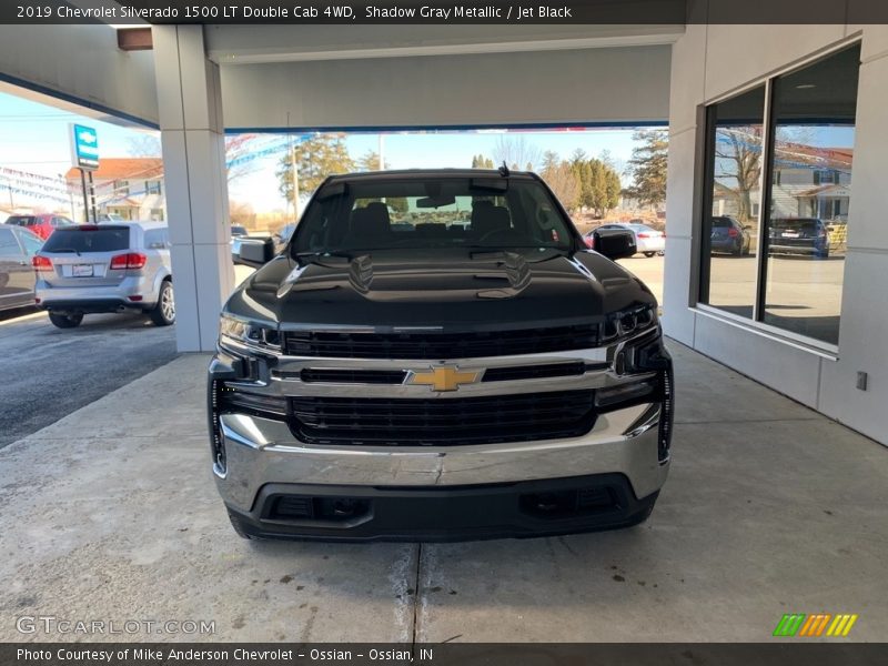 Shadow Gray Metallic / Jet Black 2019 Chevrolet Silverado 1500 LT Double Cab 4WD