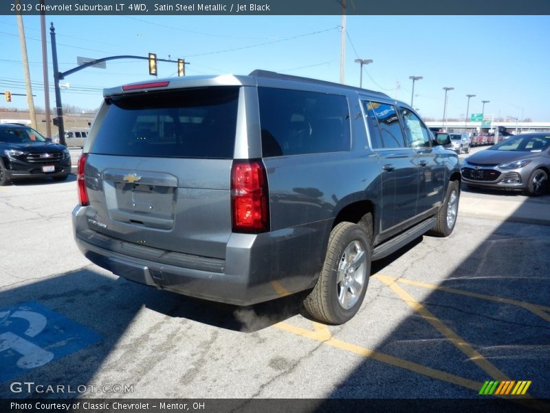 Satin Steel Metallic / Jet Black 2019 Chevrolet Suburban LT 4WD