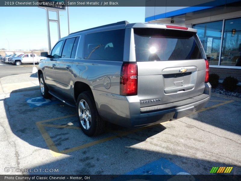 Satin Steel Metallic / Jet Black 2019 Chevrolet Suburban LT 4WD