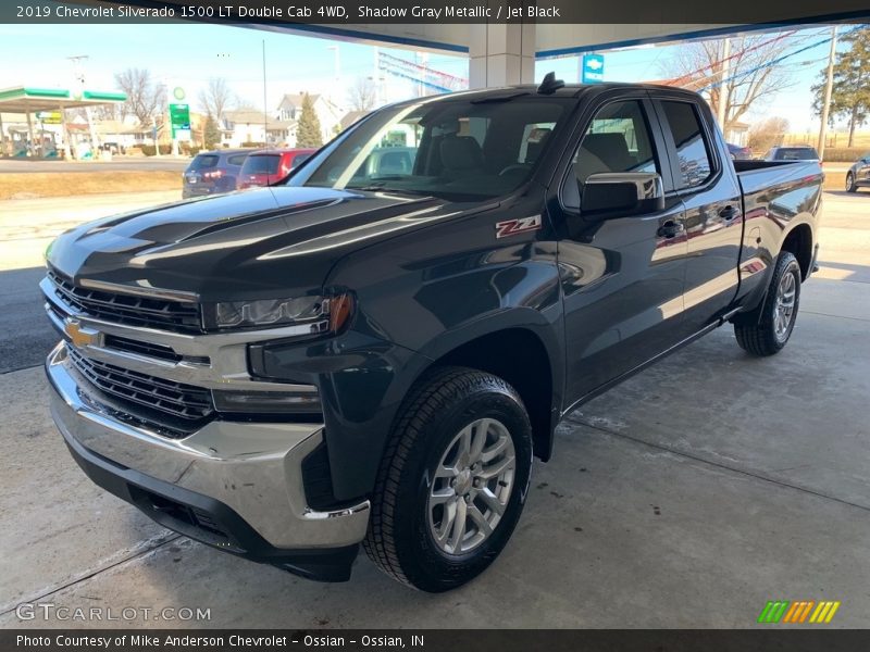 Shadow Gray Metallic / Jet Black 2019 Chevrolet Silverado 1500 LT Double Cab 4WD