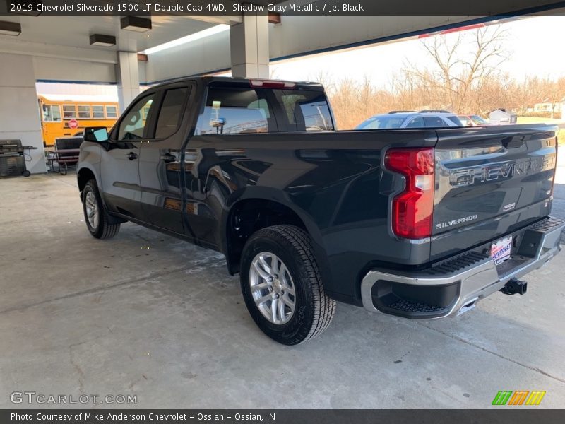 Shadow Gray Metallic / Jet Black 2019 Chevrolet Silverado 1500 LT Double Cab 4WD