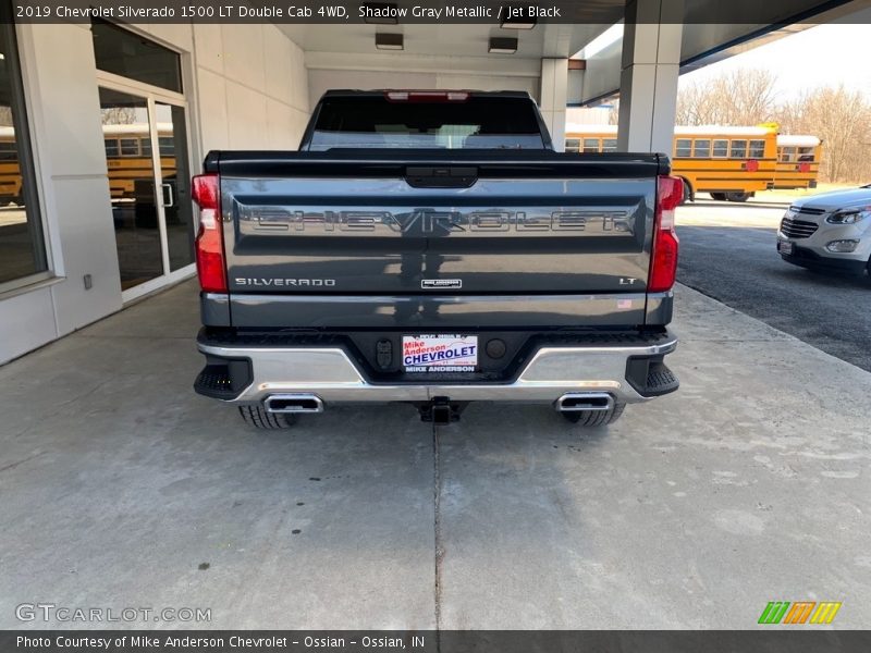 Shadow Gray Metallic / Jet Black 2019 Chevrolet Silverado 1500 LT Double Cab 4WD