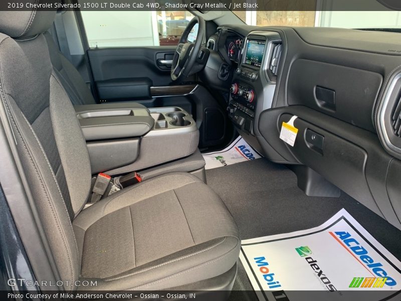 Shadow Gray Metallic / Jet Black 2019 Chevrolet Silverado 1500 LT Double Cab 4WD