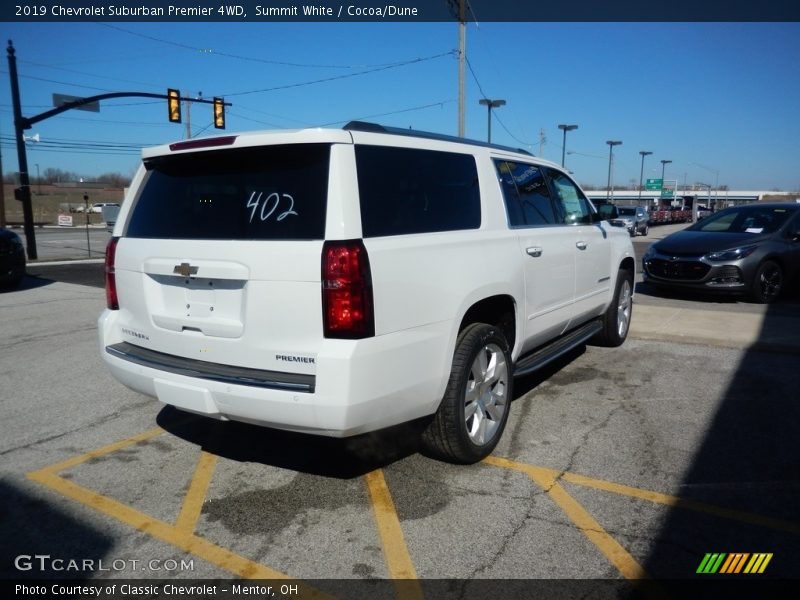 Summit White / Cocoa/Dune 2019 Chevrolet Suburban Premier 4WD