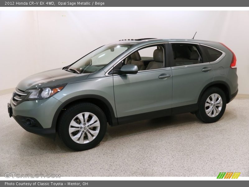 Opal Sage Metallic / Beige 2012 Honda CR-V EX 4WD