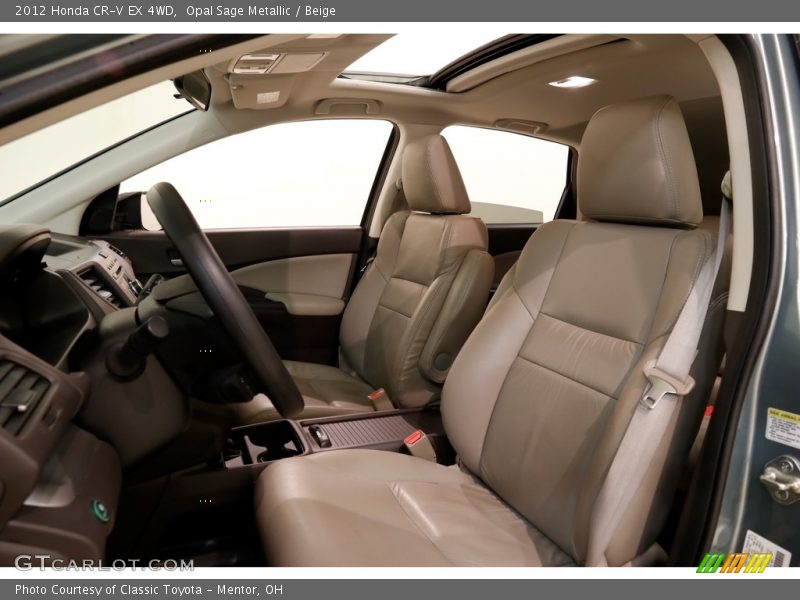 Opal Sage Metallic / Beige 2012 Honda CR-V EX 4WD