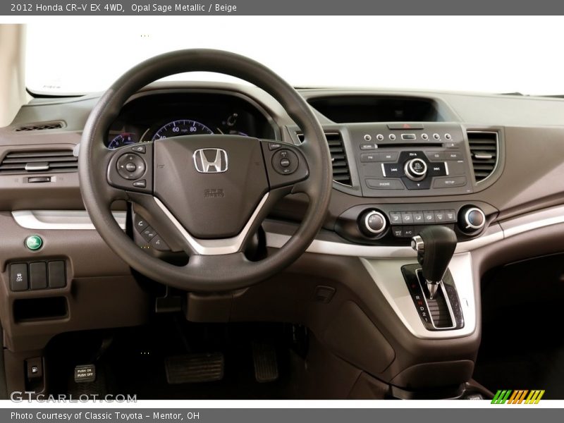 Opal Sage Metallic / Beige 2012 Honda CR-V EX 4WD