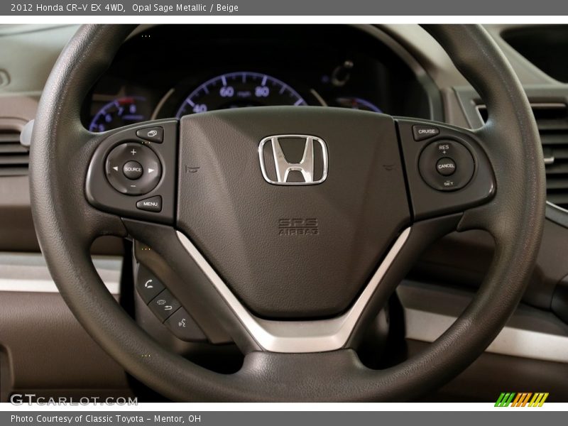 Opal Sage Metallic / Beige 2012 Honda CR-V EX 4WD