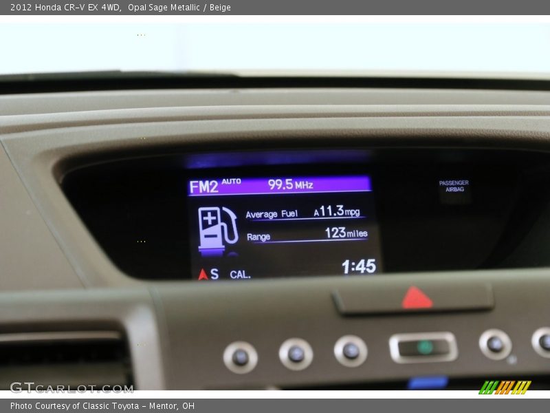Opal Sage Metallic / Beige 2012 Honda CR-V EX 4WD