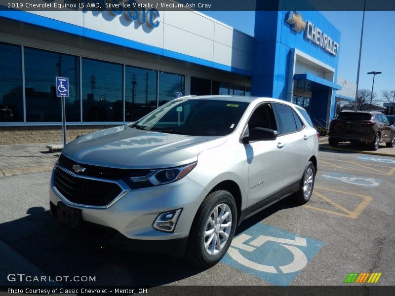 Silver Ice Metallic / Medium Ash Gray 2019 Chevrolet Equinox LS AWD