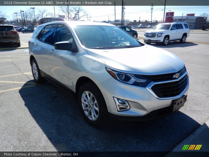 Silver Ice Metallic / Medium Ash Gray 2019 Chevrolet Equinox LS AWD