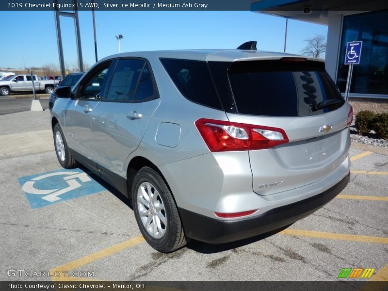 Silver Ice Metallic / Medium Ash Gray 2019 Chevrolet Equinox LS AWD