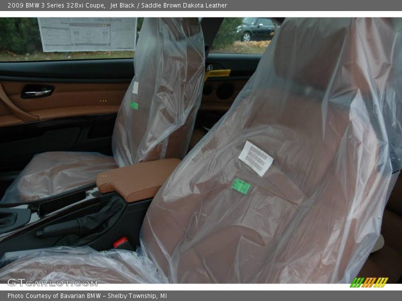 Jet Black / Saddle Brown Dakota Leather 2009 BMW 3 Series 328xi Coupe