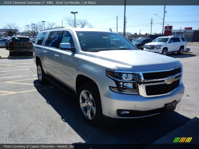 Silver Ice Metallic / Jet Black 2019 Chevrolet Suburban LT 4WD